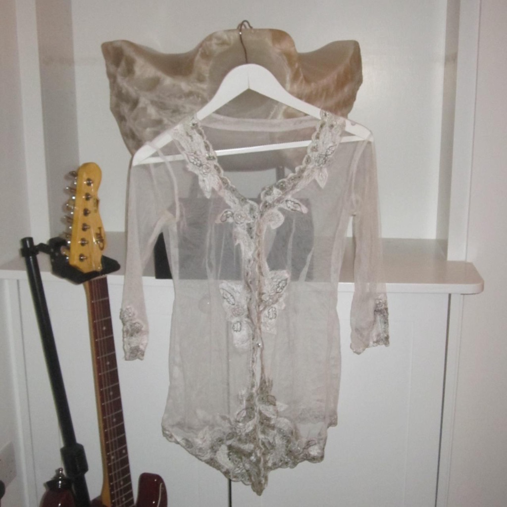 Women's White And Cream Blouse